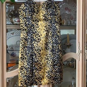 Guess -Hot! Yellow leopard mini dress